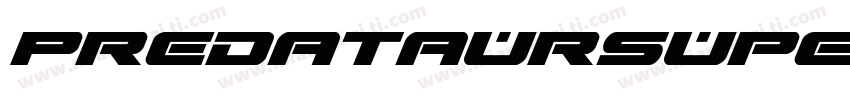 PredataurSuper Italic字体转换